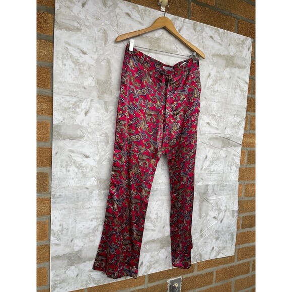 Equipment flowing paisley silk pants size small - Picture 2 of 10